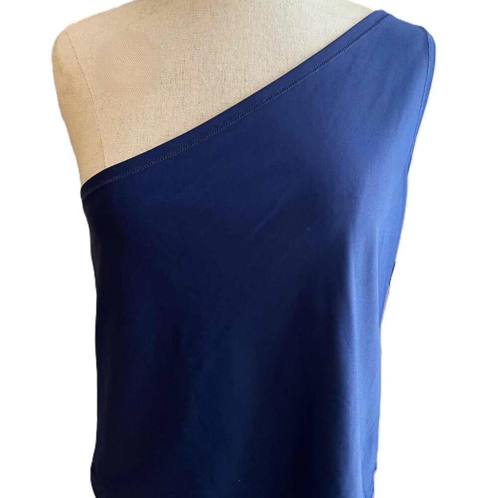 NWT  KENNETH COLE NEW YORK Royal Blue Top Size Large 34" + stretch